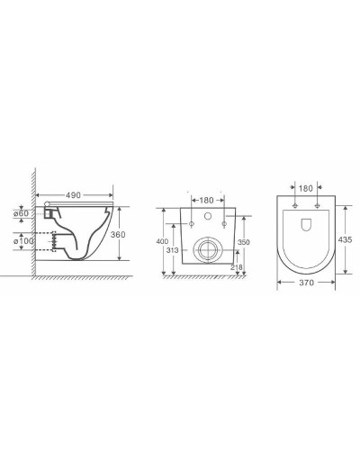 Комплект унитаза Owl 1975 Vind Cirkel-H OWLT190305 с инсталляцией Geberit Duofix Sigma UP320 111.300.00.5 с сиденьем Микролифт