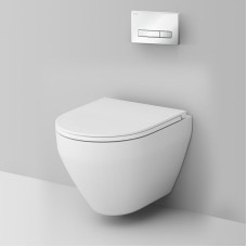 Комплект унитаза с инсталляцией AM.PM Sprit FlashClean IS30201.701700 с сиденьем Микролифт и Белой клавишей смыва