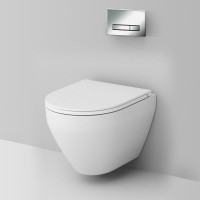 Комплект унитаза с инсталляцией AM.PM Sprit FlashClean IS30251.701700 с сиденьем Микролифт и клавишей смыва Хром