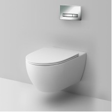 Комплект унитаза с инсталляцией AM.PM Awe FlashClean IS30251.111700 с сиденьем Микролифт и клавишей смыва Хром