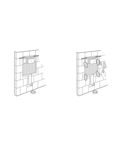 Комплект унитаза с инсталляцией Ideal Standard Prosys Exacto X042601 с сиденьем Микролифт