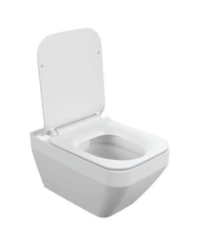 Комплект унитаза с инсталляцией Cersanit Crea Square CO DPL EO slim 63997 с сиденьем Микролифт