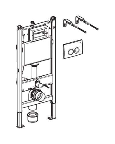Комплект подвесной унитаз Jacob Delafon Nouvelle Vague EDJ102-00 + E20069-00 + система инсталляции Geberit 458.124.21.1
