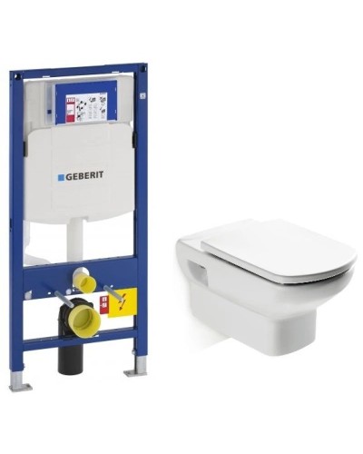 Комплект подвесной унитаз Roca Dama Senso 346517000 + ZRU9302820 + система инсталляции Geberit 111.300.00.5