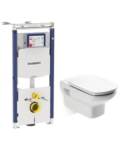 Комплект подвесной унитаз Roca Dama Senso 346517000 + ZRU9302820 + система инсталляции Geberit 111.362.00.5