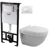 Комплект подвесной унитаз Duravit Starck 3 2200090000 + 0063810000 + система инсталляции AlcaPlast AM101/11203:1RUSSETM70
