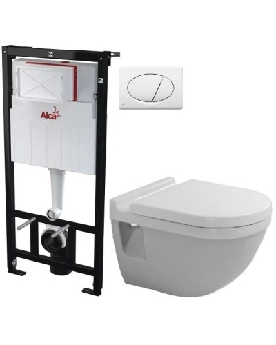 Комплект подвесной унитаз Duravit Starck 3 2200090000 + 0063810000 + система инсталляции AlcaPlast AM101/11203:1RUSSETM70