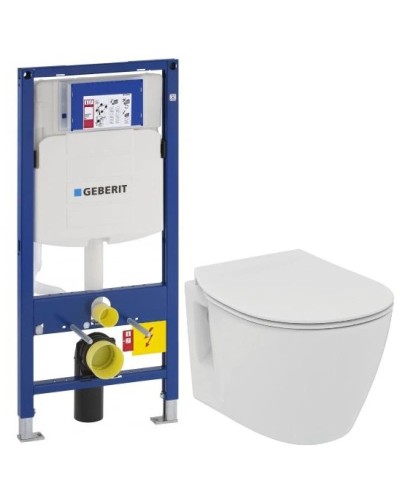 Комплект подвесной унитаз Ideal Standard Connect Space E804601 + E772401 + система инсталляции Geberit 111.300.00.5