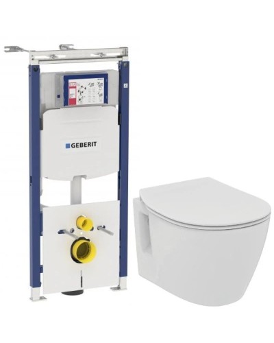 Комплект подвесной унитаз Ideal Standard Connect Space E804601 + E772401 + система инсталляции Geberit 111.362.00.5
