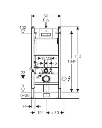 Комплект подвесной унитаз Ideal Standard Connect Space E804601 + E772401 + система инсталляции Geberit 458.125.21.1