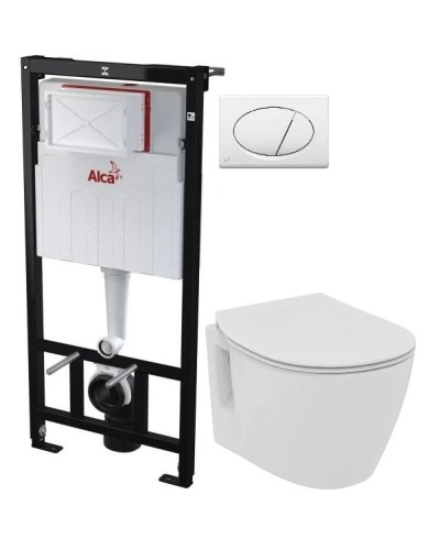 Комплект подвесной унитаз Ideal Standard Connect Space E804601 + E772401 + система инсталляции AlcaPlast AM101/11203:1RUSSETM70