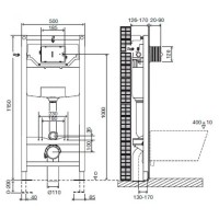 Комплект подвесной унитаз Duravit Durastyle 2536090000 + 0063790000 + система инсталляции Jacob Delafon E5504-NF + E4326-CP