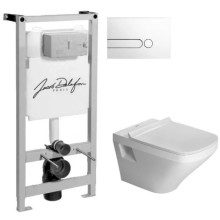 Комплект подвесной унитаз Duravit Durastyle 2536090000 + 0063790000 + система инсталляции Jacob Delafon E5504-NF + E4326-00