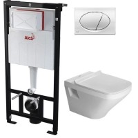 Комплект подвесной унитаз Duravit Durastyle 2536090000 + 0063790000 + система инсталляции AlcaPlast AM101/11203:1RUSSETM70