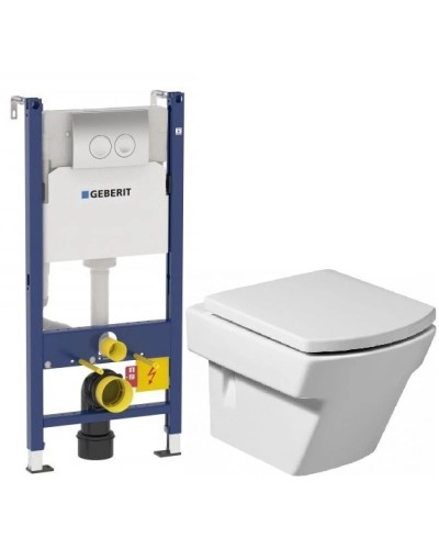 Комплект подвесной унитаз Roca Hall 346627000 + 801622004 + система инсталляции Geberit 458.124.21.1