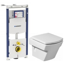 Комплект подвесной унитаз Roca Hall 346627000 + 801622004 + система инсталляции Geberit 111.362.00.5