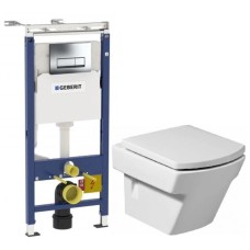 Комплект подвесной унитаз Roca Hall 346627000 + 801622004 + система инсталляции Geberit 458.125.21.1