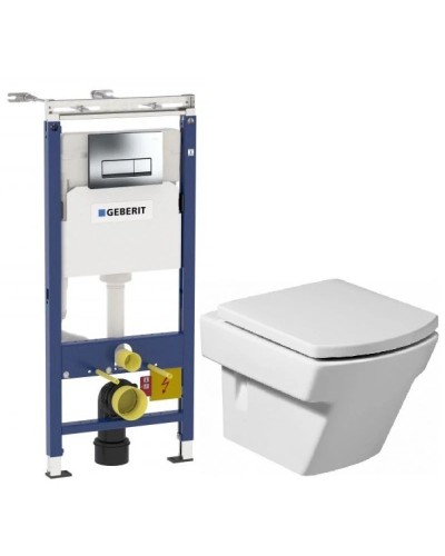 Комплект подвесной унитаз Roca Hall 346627000 + 801622004 + система инсталляции Geberit 458.125.21.1