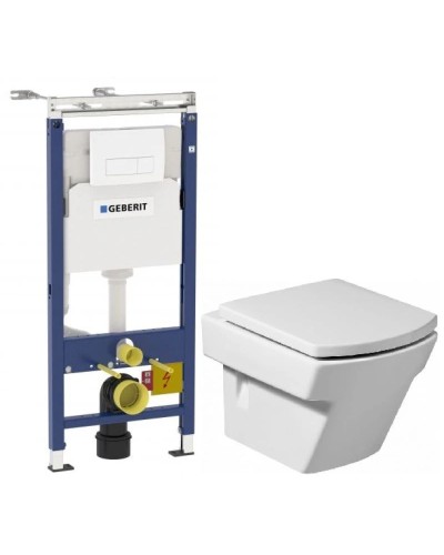 Комплект подвесной унитаз Roca Hall 346627000 + 801622004 + система инсталляции Geberit 458.125.11.1