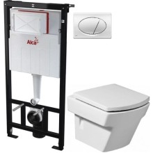 Комплект подвесной унитаз Roca Hall 346627000 + 801622004 + система инсталляции AlcaPlast AM101/11203:1RUSSETM71