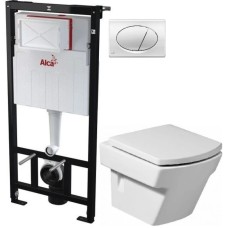 Комплект подвесной унитаз Roca Hall 346627000 + 801622004 + система инсталляции AlcaPlast AM101/11203:1RUSSETM71