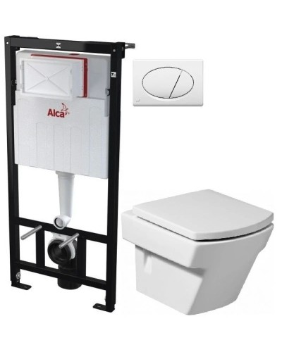 Комплект подвесной унитаз Roca Hall 346627000 + 801622004 + система инсталляции AlcaPlast AM101/11203:1RUSSETM70