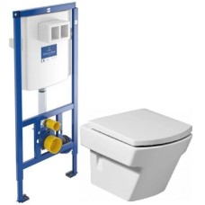 Комплект подвесной унитаз Roca Hall 346627000 + 801622004 + система инсталляции Villeroy & Boch 92246100