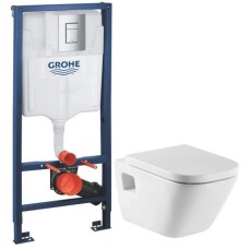 Комплект подвесной унитаз Roca The Gap 346477000 + 801472004 + система инсталляции Grohe 38772001