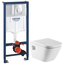 Комплект подвесной унитаз Roca The Gap 346477000 + 801472004 + система инсталляции Grohe 38721001