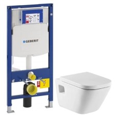 Комплект подвесной унитаз Roca The Gap 346477000 + 801472004 + система инсталляции Geberit 111.300.00.5