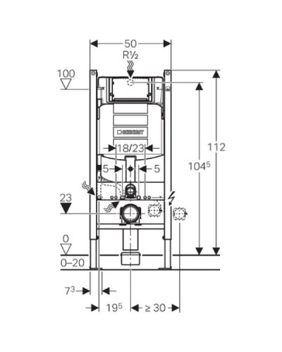 Комплект подвесной унитаз Roca The Gap 346477000 + 801472004 + система инсталляции Geberit 111.362.00.5