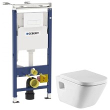 Комплект подвесной унитаз Roca The Gap 346477000 + 801472004 + система инсталляции Geberit 458.125.11.1