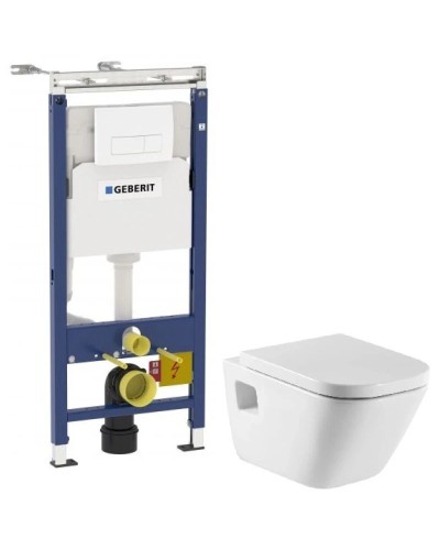 Комплект подвесной унитаз Roca The Gap 346477000 + 801472004 + система инсталляции Geberit 458.125.11.1