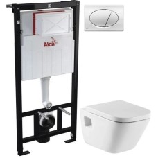 Комплект подвесной унитаз Roca The Gap 346477000 + 801472004 + система инсталляции AlcaPlast AM101/11203:1RUSSETM71