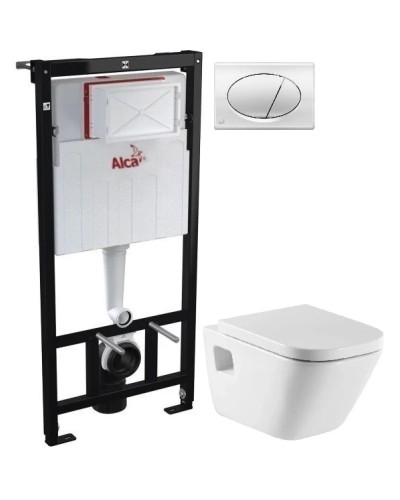 Комплект подвесной унитаз Roca The Gap 346477000 + 801472004 + система инсталляции AlcaPlast AM101/11203:1RUSSETM71