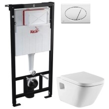 Комплект подвесной унитаз Roca The Gap 346477000 + 801472004 + система инсталляции AlcaPlast AM101/11203:1RUSSETM70