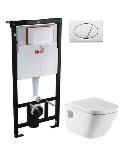 Комплект подвесной унитаз Roca The Gap 346477000 + 801472004 + система инсталляции AlcaPlast AM101/11203:1RUSSETM70