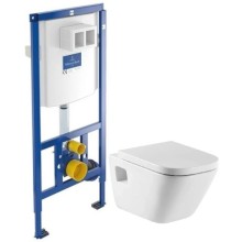 Комплект подвесной унитаз Roca The Gap 346477000 + 801472004 + система инсталляции Villeroy & Boch 92246100