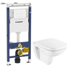 Комплект подвесной унитаз Roca Debba 346997000 + ZRU9302826 + система инсталляции Geberit 458.125.11.1