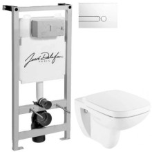 Комплект подвесной унитаз Roca Debba 346997000 + ZRU9302826 + система инсталляции Jacob Delafon E5504-NF + E4326-00