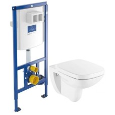 Комплект подвесной унитаз Roca Debba 346997000 + ZRU9302826 + система инсталляции Villeroy & Boch 92246100