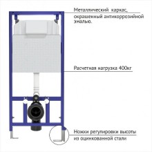 Комплект унитаза Koller Pool Orion OR-0515-RW с инсталляцией Berges Wasserhaus Novum L5 040215 с сиденьем Микролифт и Черной матовой клавишей смыва