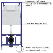 Комплект унитаза Koller Pool Orion OR-0515-RW с инсталляцией Berges Wasserhaus Novum D5 040235 с сиденьем Микролифт и Черной матовой клавишей смыва