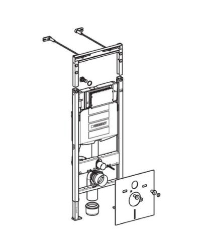 Комплект подвесной унитаз Jacob Delafon Patio EDV102-00 + E70021-00 + система инсталляции Geberit 111.362.00.5