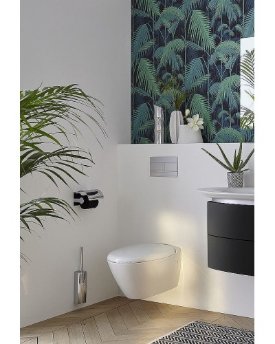 Комплект унитаза Koller Pool Orion OR-0515-RW с сиденьем Микролифт и инсталляцией Jacob Delafon E29025-NF+E4316-CP с клавишей смыва Хром