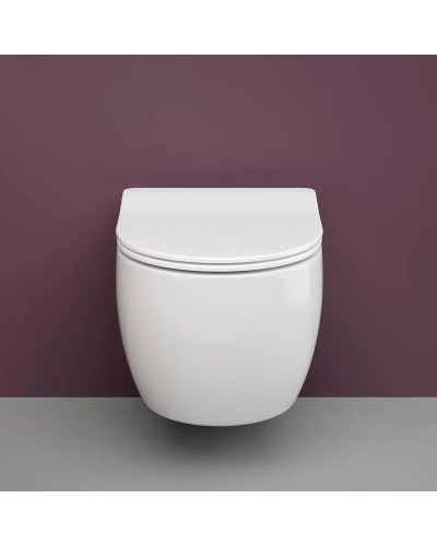 Комплект унитаза Ceramica Nova Play CN3001 с сиденьем Микролифт и инсталляцией Jacob Delafon E29025-NF+E4316-CP с клавишей смыва Хром