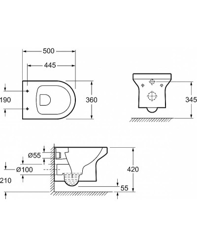 Комплект унитаза Jacob Delafon Elite EDX114RU-00 с инсталляцией Grohe Rapid SL 38772001 с сиденьем Микролифт и клавишей смыва Хром
