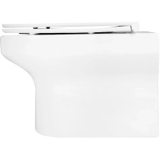 Комплект унитаза Jacob Delafon Elite EDX114RU-00 с инсталляцией Grohe Rapid SL 38721001 с сиденьем Микролифт и клавишей смыва Хром