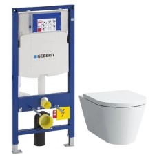 Комплект подвесной унитаз Laufen Kartell by Laufen  8.2033.6.000.000.1 + 8.9133.1.000.000.1 + система инсталляции Geberit 111.300.00.5