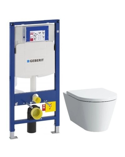 Комплект подвесной унитаз Laufen Kartell by Laufen  8.2033.6.000.000.1 + 8.9133.1.000.000.1 + система инсталляции Geberit 111.300.00.5